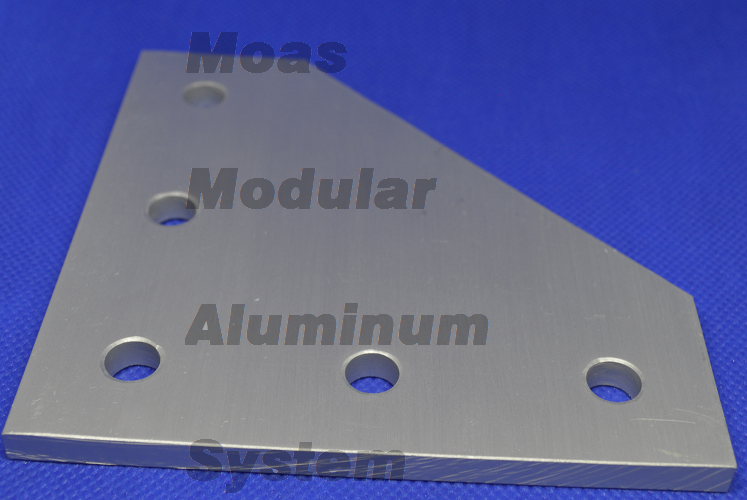 10 Uds. Perfiles de aluminio Soporte de esquina de acero al carbono Perfil  de extrusión de aluminio Sujetadores de placa de perfil 2020 L/T/Placa de