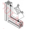22-141TK40 Angulo 40x40 mm con tapa