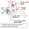 23-007 Rotula 20 sin freno