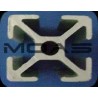 12-1010 Perfil de aluminio 25x25