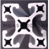 10-040 Perfil de aluminio 40x40